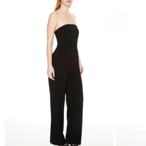 Forever21 - Black Strapless Jumpsuit - Picture 2 of 10
